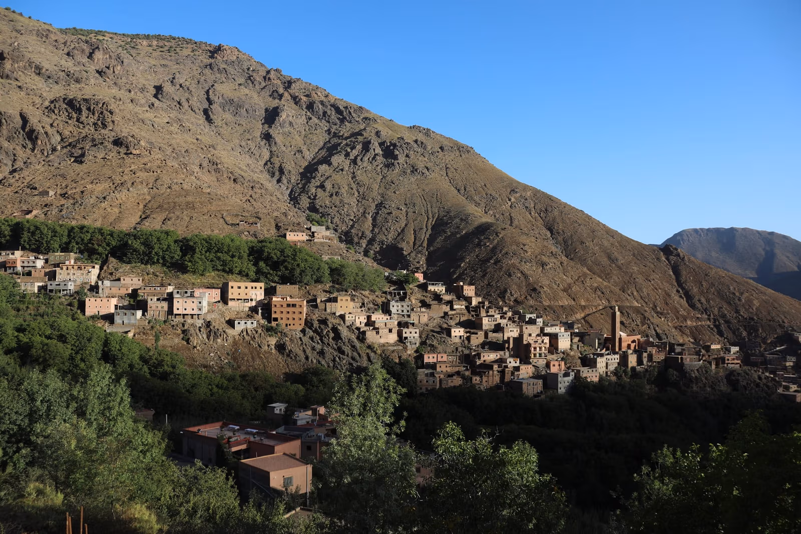 Earthen village green terraces