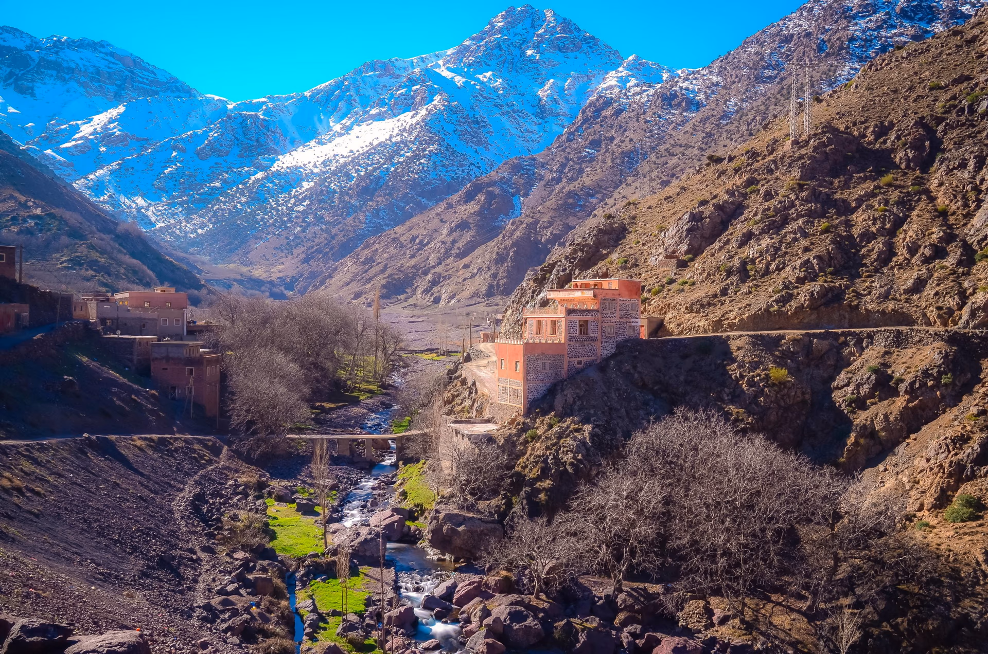 Mount Toubkal summit at sunrise — Mountain Sahara Treks